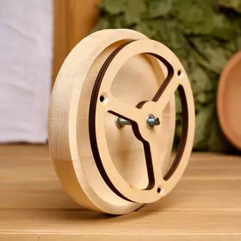 Вентиляционный клапан, d=100 м, деревянный,