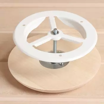 Вентиляционный клапан, липа, d=100 мм, металлическое основание,