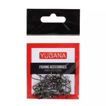 Вертлюжок с застежкой усиленный yugana, f-3004, № 4, 25 кг, 10 шт.