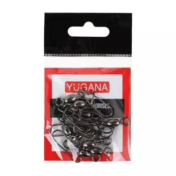 Вертлюжок с застежкой усиленный yugana, f-3004, № 1, 35 кг, 10 шт.