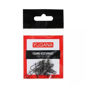 Вертлюжок с застежкой yugana, f-2022, № 6, 18 кг, 10 шт.