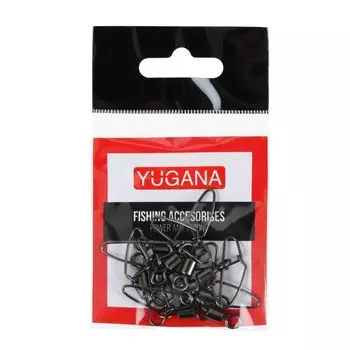 Вертлюжок с застежкой yugana, f-2025, № 2, 35 кг, 10 шт.