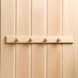 Вешалка для бани и сауны, липа, 4056.5 см, 4 крючка,