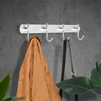 Вешалка cappio cvf001, металлическая, четырехрожковая, цвет матовый хром