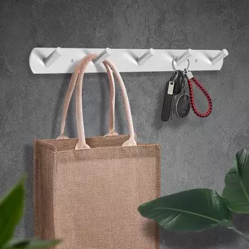 Вешалка cappio cvp001, металлическая, пятирожковая, цвет матовый хром