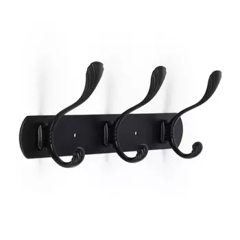 Вешалка cappio cvp014, металлическая, трехрожковая, цвет черный