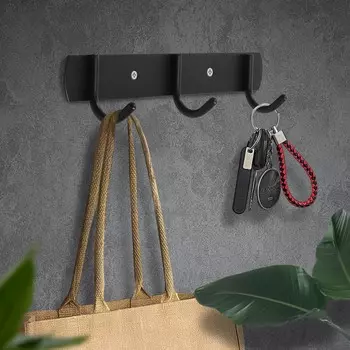 Вешалка cappio cvt002, металлическая, трехрожковая, цвет черный