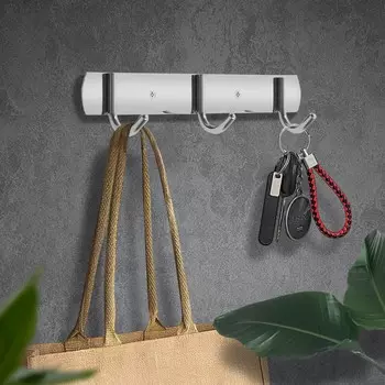 Вешалка cappio cvt002, металлическая, трехрожковая, цвет хром