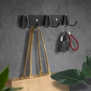 Вешалка cappio cvt003, металлическая, трехрожковая, цвет черный