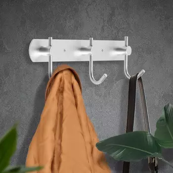 Вешалка cappio cvt004, металлическая, трехрожковая, цвет матовый хром