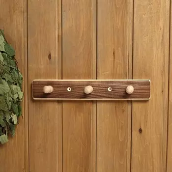 Вешалка деревянная, 3 крючка