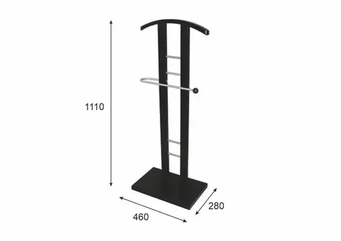 Вешалка костюмная ГАЛАНТ 321 металлик/венге