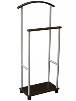 Вешалка костюмная Верис 3 металлик/венге