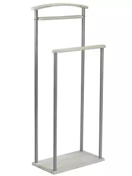 Вешалка костюмная Верис 4 металлик/дуб дымчатый