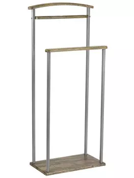 Вешалка костюмная Верис 4 металлик/дуб крымский состаренный