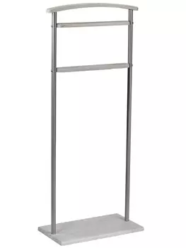 Вешалка костюмная Верис 5 металлик/дуб дымчатый