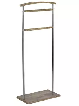 Вешалка костюмная Верис 5 металлик/дуб крымский состаренный