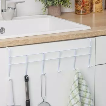 Вешалка на дверь на 6 крючков доляна