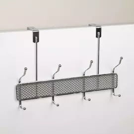 Вешалка надверная на 4 двойных крючка доляна