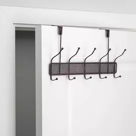 Вешалка на дверь на 5 двойных крючков доляна