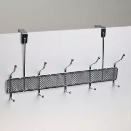 Вешалка надверная на 5 двойных крючков доляна