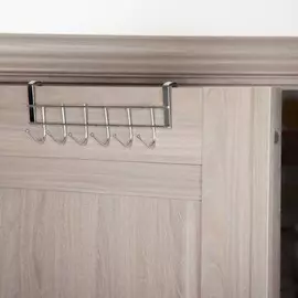 Вешалка надверная на 6 крючков доляна