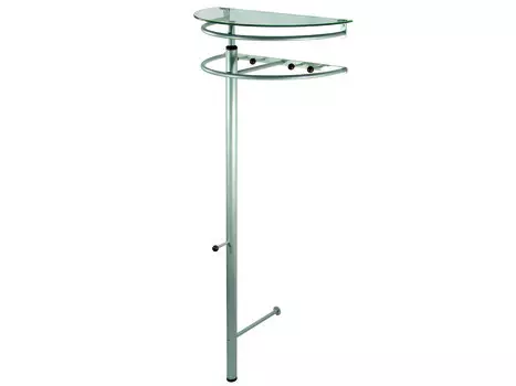 Вешалка напольная Галилео 211 металлик /темно-коричневый