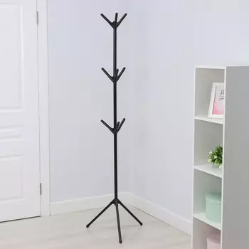 Вешалка напольная ladоm, 170 см, черная