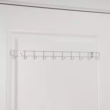 Вешалка настенная на 10 крючков доляна