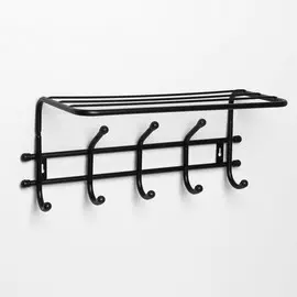 Вешалка настенная с полкой