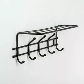 Вешалка настенная с полкой