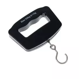 Весы-безмен luazon lv-506, электронные, до 50 кг, точность до 10 г, подсветка, черные