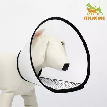 Ветеринарный воротник №2, обхват шеи 35-40 см, высота 18 см, черный