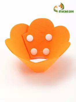 Ветеринарный воротник из фетра