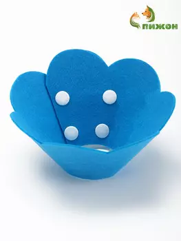 Ветеринарный воротник из фетра