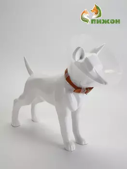 Ветеринарный воротник с креплением на ошейник, высота 7.5 см (без ошейника)