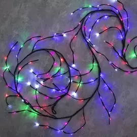 Ветка светодиодная, д:3 м, н.т. led-160/40, эффект мерцания, 220 в, мульти