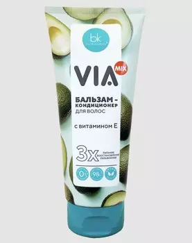 VIA mix Бальзам-кондиционер для волос с витамином Е, 180г