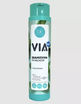 VIA mix Шампунь мужской с ментолом, 390г