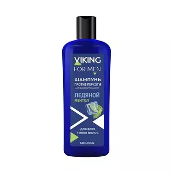 VIKING Шампунь против перхоти "Ледяной Ментол", 300 мл