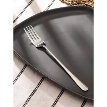 Вилка столовая из нержавеющей стали magistro elegance, 212,5 см, на подвесе, толщина 2 мм, цвет серебряный