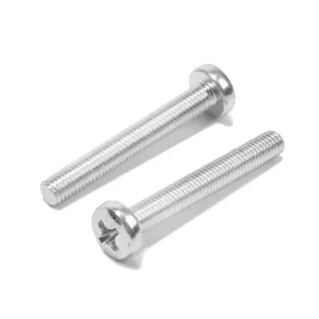 Винт лом, оцинкованный, din 7985, класс прочности 4.8, м8х60 мм, 100 шт