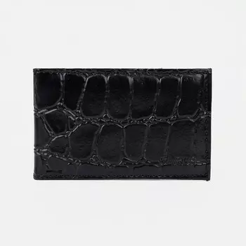 Визитница, 18 карт, цвет черный