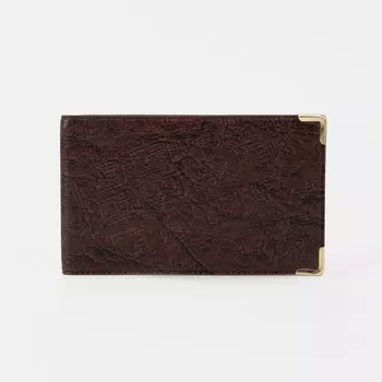 Визитница, 18 карт, цвет коричневый
