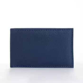 Визитница, 18 карт, цвет темно-синий