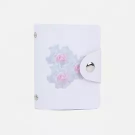 Визитница, 28 карт, цвет белый