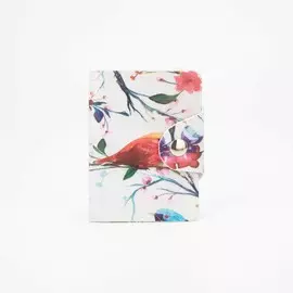 Визитница на кнопке, 20 карт, цвет белый