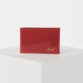Визитница, 18 листов, цвет красный