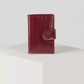 Визитница, 18 листов, цвет красный