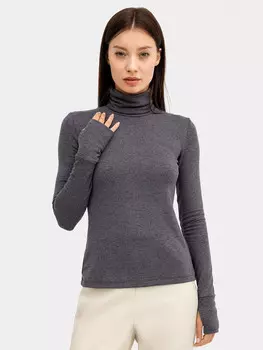 Водолазка женская в черном оттенке